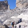 Weg über den Glacier de la Breche
