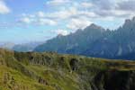 Blick zu den Dolomitengipfeln der