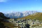 Blick zu den Drei Zinnen und Dreizinnenhütte
Blick zu den Drei Zinnen und Dreizinnenhütte