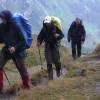 Wanderer auf dem Hhenweg
