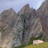 Blick zur Sajathütte
Blick zur Sajathütte