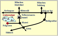 Skizze Anfahrtbeschreibung