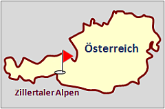 Landkarte sterreich