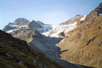 Blick zum Ochsentaler Gletscher mit Piz Buin
