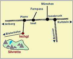 Skizze Anfahrtbeschreibung